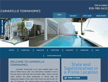 Tablet Screenshot of camarillotownhomes.com